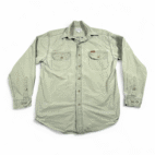 Carhartt Shirt Adult MEDIUM Green Ripstop Cotton Military Workwear Y2K