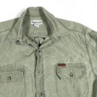 Carhartt Shirt Adult MEDIUM Green Ripstop Cotton Military Workwear Y2K