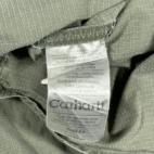 Carhartt Shirt Adult MEDIUM Green Ripstop Cotton Military Workwear Y2K