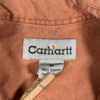 Carhartt Shirt Adult MEDIUM Orange Ripstop Cotton Workwear Utility Y2K