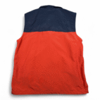LL Bean Vest Adult MEDIUM Orange Blue Colorblock Mountain Classic Zip Outdoor