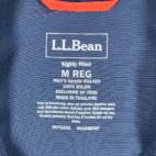 LL Bean Vest Adult MEDIUM Orange Blue Colorblock Mountain Classic Zip Outdoor