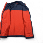 LL Bean Vest Adult MEDIUM Orange Blue Colorblock Mountain Classic Zip Outdoor