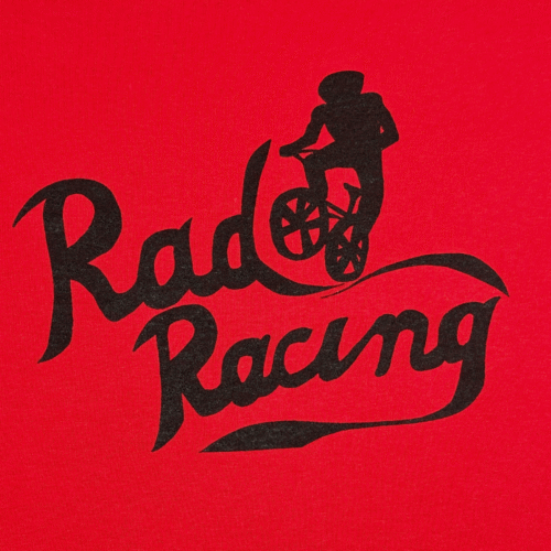 Vintage Bike Racing Shirt Adult LARGE Red Rad Bicycle Sports 90s