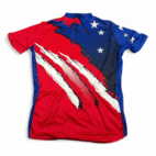 Vintage Performance Cycling Jersey Adult EXTRA LARGE Red White Blue USA 90s