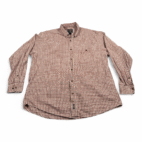 Vintage Woolrich Shirt Adult EXTRA LARGE Red Brown Plaid Cotton Outdoor USA 90s