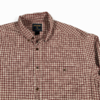 Vintage Woolrich Shirt Adult EXTRA LARGE Red Brown Plaid Cotton Outdoor USA 90s