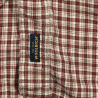 Vintage Woolrich Shirt Adult EXTRA LARGE Red Brown Plaid Cotton Outdoor USA 90s