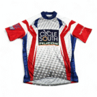Primal Cycling Jersey Adult LARGE Red White Relay Life American Cancer Society