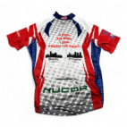 Primal Cycling Jersey Adult LARGE Red White Relay Life American Cancer Society