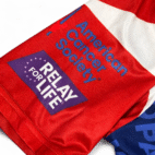 Primal Cycling Jersey Adult LARGE Red White Relay Life American Cancer Society