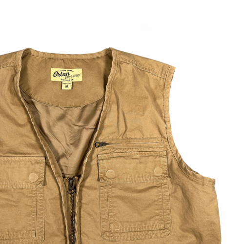 Orton Brothers Vest Adult MEDIUM Brown Safari Hunting Tactical Western Outdoor