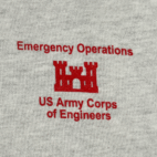 Vintage Army Corps Engineers Sweater Adult EXTRA LARGE Gray Sweatshirt USA 90s