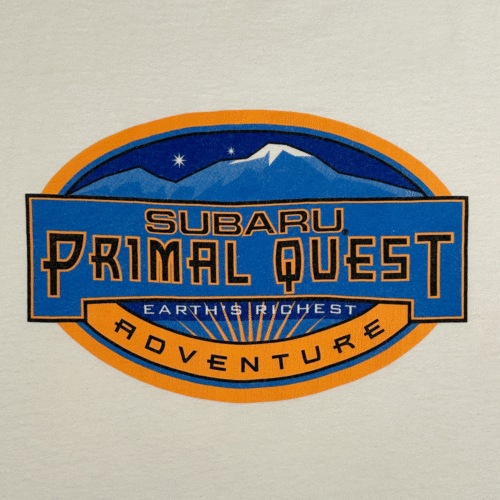Vintage Subaru Shirt Adult MEDIUM White Primal Quest Adventure Race Car Y2K