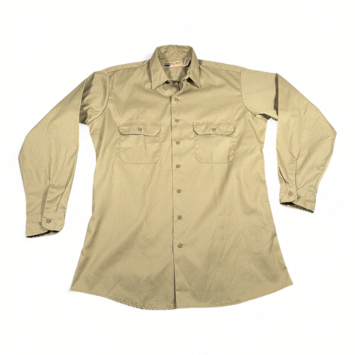 Vintage Big Mac Shirt Adult LARGE Brown JC Penney Workwear Uniform Prison USA 90s