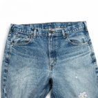 Carhartt Jeans Mens 36x30 Blue Denim Distressed Traditional Fit Workwear B18 DST