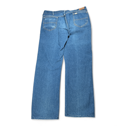 Vintage LL Bean Jeans Mens 38x32 Blue Denim Dark Wash Straight Union USA 80s