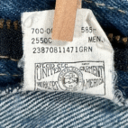 Vintage LL Bean Jeans Mens 38x32 Blue Denim Dark Wash Straight Union USA 80s