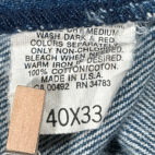 Vintage LL Bean Jeans Mens 38x32 Blue Denim Dark Wash Straight Union USA 80s