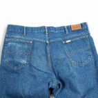 Vintage LL Bean Jeans Mens 38x32 Blue Denim Dark Wash Straight Union USA 80s