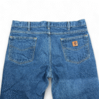 Vintage Carhartt Jeans Mens 38x30 Blue Cotton Denim Dark Wash Workwear B18 Y2K