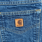 Vintage Carhartt Jeans Mens 38x30 Blue Cotton Denim Dark Wash Workwear B18 Y2K
