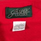 Vintage Mickey Mouse Polo Shirt Adult SMALL Red Golf Preppy Crest Jasper USA 80s
