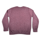 Vintage Royal Knight Sweater Adult MEDIUM Purple Speckled Acrylic V Neck USA 70s