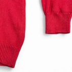 Vintage American Eagle Sweater Adult MEDIUM Red Cotton Ramie Knit 90s