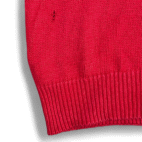 Vintage American Eagle Sweater Adult MEDIUM Red Cotton Ramie Knit 90s