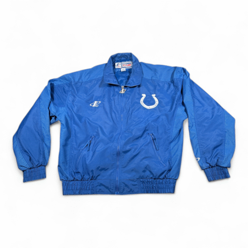 Vintage Indianapolis Colts Jacket Adult LARGE Blue Logo Athletic NFL Pro Line