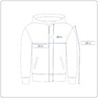 Cake Sweater Adult LARGE Blue Hoodie Band Music Buffalo Independent Trading Zip