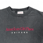 Vintage American Girl Shirt Womens MEDIUM Black Chicago Place Dolls Shop USA 90s