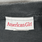 Vintage American Girl Shirt Womens MEDIUM Black Chicago Place Dolls Shop USA 90s