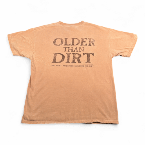 Vintage Dirt Shirt Adult LARGE Orange Older Than Sedona Arizona Clay 90s