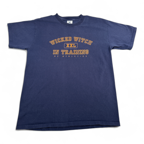 Vintage Wizard of Oz Shirt Adult MEDIUM Blue Wicked Witch Training Athletics 90s