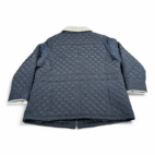 Lucky Brand Jacket Womens 2XL Blue Quilted Sherpa Zip Insulated Lining Pockets