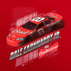 Vintage Dale Earnhardt Jr Shirt Adult LARGE Red Budweiser NASCAR Auto Racing Y2K