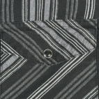 Wrangler Western Shirt Adult MEDIUM Black Gray Silver Striped Pearl Snap Cowboy