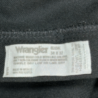 Wrangler Wrancher Pants Mens 38x32 Black Western Cowboy Dress Jeans Bootcut