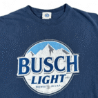 Busch Light Shirt Adult MEDIUM Blue Beer Domestic Brew City Brand