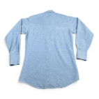 Vintage Ely Cattleman Western Shirt Adult SMALL Blue Chambray Cowboy Pearl Snap