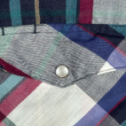 Vintage Wrangler Western Shirt Adult 2XL Black White Green Purple Plaid 90s