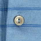 Peter Millar Polo Shirt Adult LARGE Blue Striped Golf Preppy Luxury Cotton