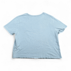Edward Scissorhands Shirt Womens LARGE Blue Crop Top Goth Movie Tim Burton Retro