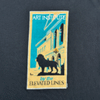 Art Institute Chicago Shirt Adult SMALL Black Museum School Elevated Lines Lion
