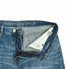 American Eagle Jeans Mens 33x32 Blue Denim Cotton Classic Bootcut Distressed