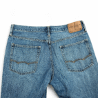 American Eagle Jeans Mens 33x32 Blue Denim Cotton Classic Bootcut Distressed