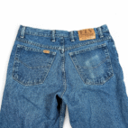 Vintage Ely Cattleman Jeans Mens 33x26 Blue Denim Dark Wash Western USA 90s