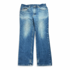 Vintage Lee Jeans Mens 34x29 Blue Dark Wash Relaxed Fit Straight Denim Fade 90s